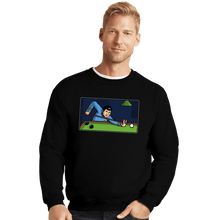 Load image into Gallery viewer, Daily_Deal_Shirts Crewneck Sweater, Unisex / Small / Black Vulcan Snooker Player