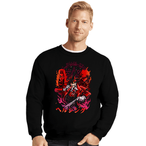 Shirts Crewneck Sweater, Unisex / Small / Black Hunter Hell