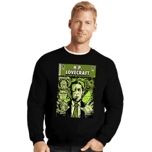 Load image into Gallery viewer, Secret_Shirts Crewneck Sweater, Unisex / Small / Black Tales Of Lovecraft