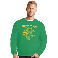 Load image into Gallery viewer, Shirts Crewneck Sweater, Unisex / Small / Irish Green Know Where Camp
