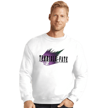 Load image into Gallery viewer, Secret_Shirts Crewneck Sweater, Unisex / Small / White A Terrible Fate