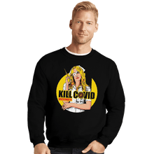 Load image into Gallery viewer, Shirts Crewneck Sweater, Unisex / Small / Black Kill Covid