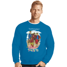 Load image into Gallery viewer, Shirts Crewneck Sweater, Unisex / Small / Sapphire Weekend at Tony&#39;s
