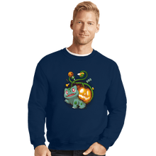 Load image into Gallery viewer, Secret_Shirts Crewneck Sweater, Unisex / Small / Navy Bulpumpkin