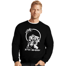 Load image into Gallery viewer, Sold_Out_Shirts Crewneck Sweater, Unisex / Small / Black Interstellar Bounty Hunter