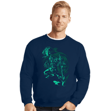 Load image into Gallery viewer, Secret_Shirts Crewneck Sweater, Unisex / Small / Navy The Kingdom Must Endure