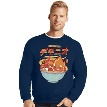 Load image into Gallery viewer, Secret_Shirts Crewneck Sweater, Unisex / Small / Navy The Fire Demon Ramen