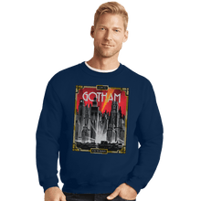 Load image into Gallery viewer, Shirts Crewneck Sweater, Unisex / Small / Navy Visit Gotham