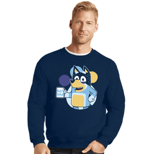 Daily_Deal_Shirts Crewneck Sweater, Unisex / Small / Navy Blue Dad
