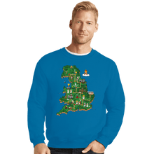 Load image into Gallery viewer, Daily_Deal_Shirts Crewneck Sweater, Unisex / Small / Sapphire Super Monty World
