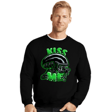 Load image into Gallery viewer, Daily_Deal_Shirts Crewneck Sweater, Unisex / Small / Black Kiss Me