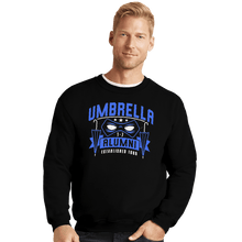 Load image into Gallery viewer, Shirts Crewneck Sweater, Unisex / Small / Black Umbrella Alumni