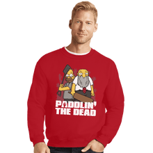 Load image into Gallery viewer, Shirts Crewneck Sweater, Unisex / Small / Red Paddlin' The Dead