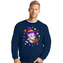 Load image into Gallery viewer, Shirts Crewneck Sweater, Unisex / Small / Navy Moogle Witch