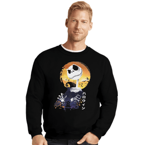 Shirts Crewneck Sweater, Unisex / Small / Black Ukiyo E Jack