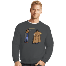 Load image into Gallery viewer, Shirts Crewneck Sweater, Unisex / Small / Charcoal Trench Coat