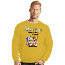 Load image into Gallery viewer, Daily_Deal_Shirts Crewneck Sweater, Unisex / Small / Gold Spikehead
