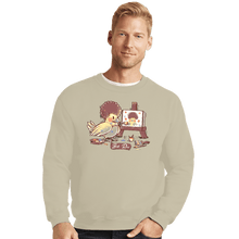 Load image into Gallery viewer, Secret_Shirts Crewneck Sweater, Unisex / Small / Sand Birb-Ross