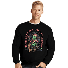 Load image into Gallery viewer, Daily_Deal_Shirts Crewneck Sweater, Unisex / Small / Black Sleigh Bells Ring