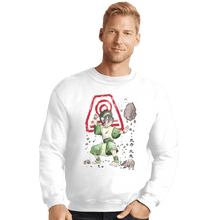 Load image into Gallery viewer, Shirts Crewneck Sweater, Unisex / Small / White The Power Of The Earth Kingdom