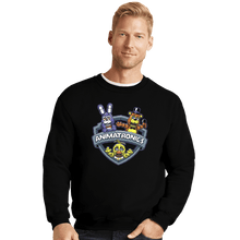 Load image into Gallery viewer, Shirts Crewneck Sweater, Unisex / Small / Black Animatronics Maniacs