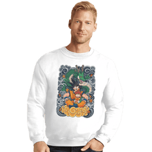 Load image into Gallery viewer, Shirts Crewneck Sweater, Unisex / Small / White Goku and Gohan
