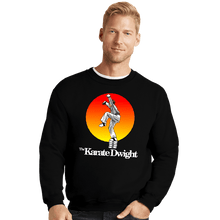 Load image into Gallery viewer, Shirts Crewneck Sweater, Unisex / Small / Black Karate Dwight