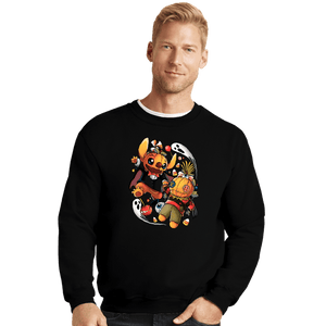Daily_Deal_Shirts Crewneck Sweater, Unisex / Small / Black Experiment Halloween