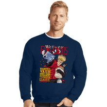 Load image into Gallery viewer, Daily_Deal_Shirts Crewneck Sweater, Unisex / Small / Navy Guns And Donuts