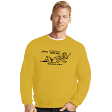 Load image into Gallery viewer, Daily_Deal_Shirts Crewneck Sweater, Unisex / Small / Gold Go To Camp Crystal Lake