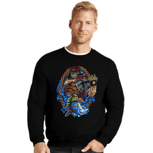 Load image into Gallery viewer, Daily_Deal_Shirts Crewneck Sweater, Unisex / Small / Black Ganondorf Crest
