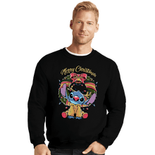 Load image into Gallery viewer, Daily_Deal_Shirts Crewneck Sweater, Unisex / Small / Black Stitch Xmas