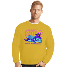 Load image into Gallery viewer, Daily_Deal_Shirts Crewneck Sweater, Unisex / Small / Gold Felt Cute