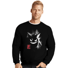 Load image into Gallery viewer, Shirts Crewneck Sweater, Unisex / Small / Black Gengar Ink