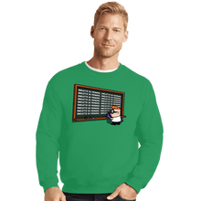 Load image into Gallery viewer, Daily_Deal_Shirts Crewneck Sweater, Unisex / Small / Irish Green French Chalkboard