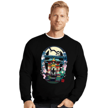 Load image into Gallery viewer, Daily_Deal_Shirts Crewneck Sweater, Unisex / Small / Black Spirited Journey