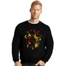 Load image into Gallery viewer, Daily_Deal_Shirts Crewneck Sweater, Unisex / Small / Black Queen Of Hearts
