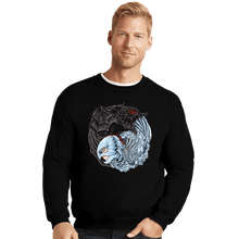 Load image into Gallery viewer, Daily_Deal_Shirts Crewneck Sweater, Unisex / Small / Black The Falcon And The Beast