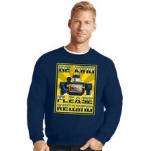 Load image into Gallery viewer, Daily_Deal_Shirts Crewneck Sweater, Unisex / Small / Navy Be Kind Please Rewind