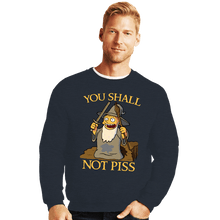 Load image into Gallery viewer, Shirts Crewneck Sweater, Unisex / Small / Dark Heather You Shall Not Piss