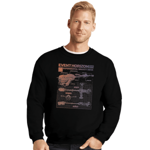 Shirts Crewneck Sweater, Unisex / Small / Black Event Horizon Specs