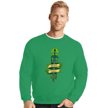 Load image into Gallery viewer, Shirts Crewneck Sweater, Unisex / Small / Irish Green Brave Hero
