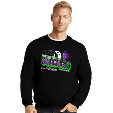Load image into Gallery viewer, Daily_Deal_Shirts Crewneck Sweater, Unisex / Small / Black Greetings From The Shadows