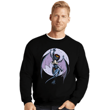 Load image into Gallery viewer, Daily_Deal_Shirts Crewneck Sweater, Unisex / Small / Black Warriors By Night