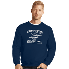 Load image into Gallery viewer, Secret_Shirts Crewneck Sweater, Unisex / Small / Navy Lower Decks Athletics