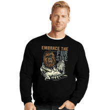 Load image into Gallery viewer, Daily_Deal_Shirts Crewneck Sweater, Unisex / Small / Black Wookie Cat