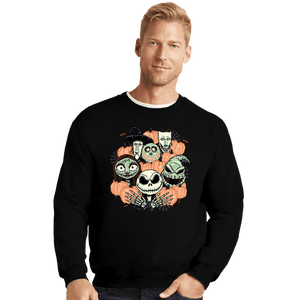 Daily_Deal_Shirts Crewneck Sweater, Unisex / Small / Black The Pumpkin Crew