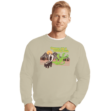 Load image into Gallery viewer, Daily_Deal_Shirts Crewneck Sweater, Unisex / Small / Sand Lonely Skunk