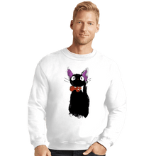 Load image into Gallery viewer, Shirts Crewneck Sweater, Unisex / Small / White Watercolor Cat