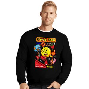 Secret_Shirts Crewneck Sweater, Unisex / Small / Black Puck Man